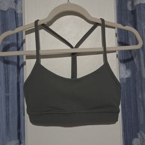 Lululemon Flow Y Bra in Olive